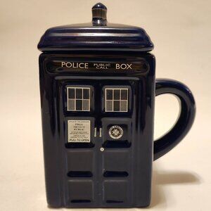 RARE ZEON Dr. Who Tardis Mug Square Mug 2012 BBC